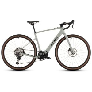 CUBE Bicicleta Eléctrica Gravel Carbono - NUROAD HYBRID C:62 Race 400X - 2026 - reedbeige / black - XL