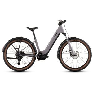 CUBE Bicicleta Eléctrica de Montaña - REACTION HYBRID Performance 600 FE - Easy Entry - 2026 - plumgrey / black