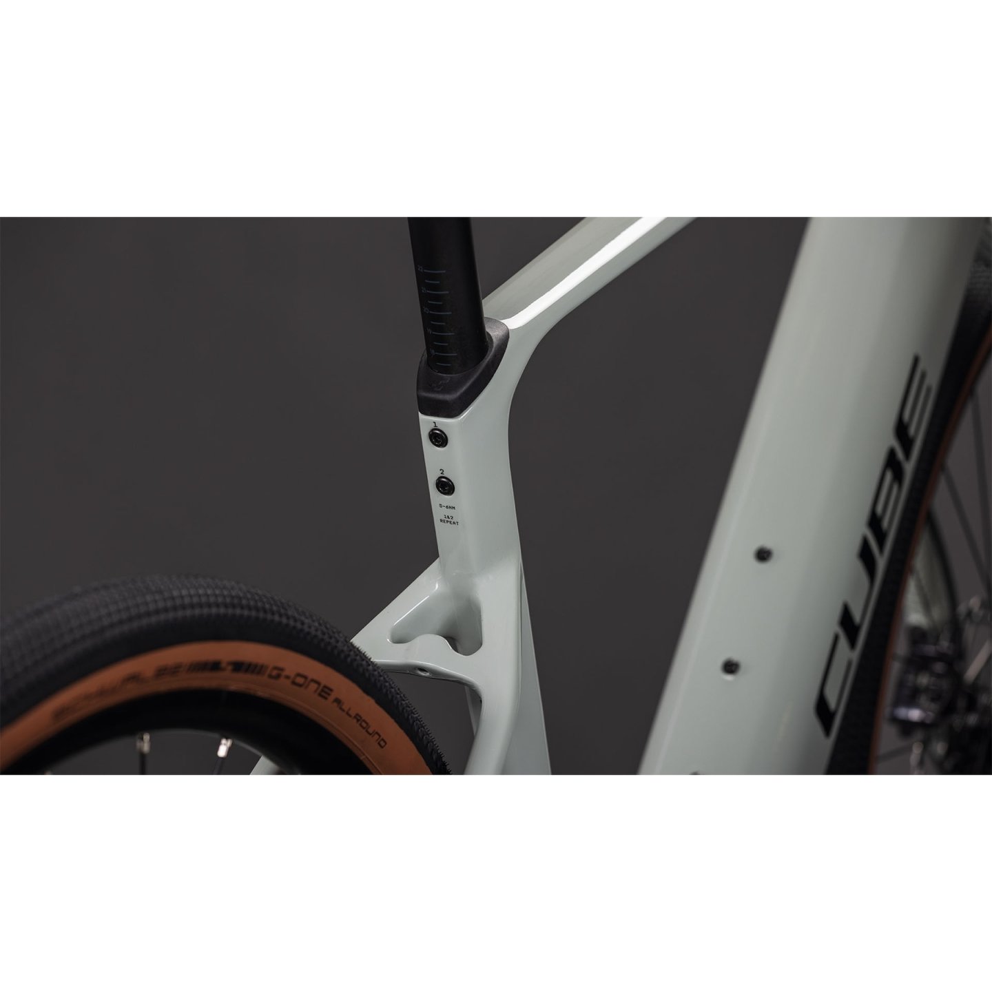 CUBE Bicicleta Eléctrica Gravel Carbono - NUROAD HYBRID C:62 Race 400X - 2026 - reedbeige / black - Imagen 5