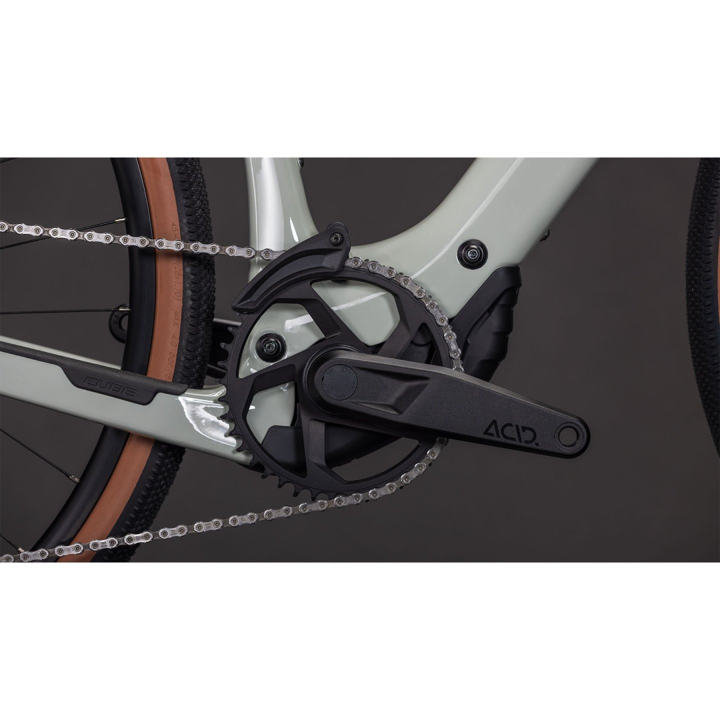 CUBE Bicicleta Eléctrica Gravel Carbono - NUROAD HYBRID C:62 Race 400X - 2026 - reedbeige / black - Imagen 6