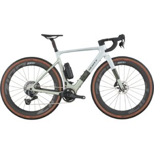 SCOTT Bicicleta Eléctrica Gravel Carbono - SOLACE GRAVEL 10 - 2026 - pale green / beluga grey